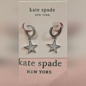 Kate Spade Silver Star Dangling Earrings